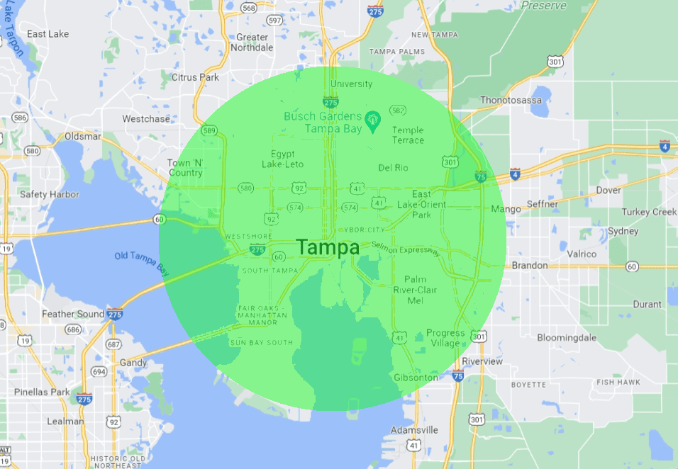 Tampa-fl-radius-map